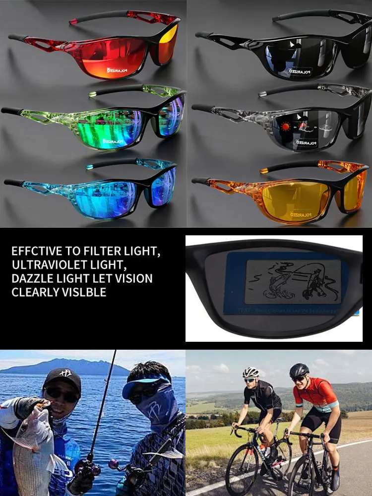 JSJM Gafas de pesca polarizadas profesionales HD UV400 antideslumbrantes para hombres y mujeres gafas de sol vintage adecuadas para conducir, golf, al aire libre