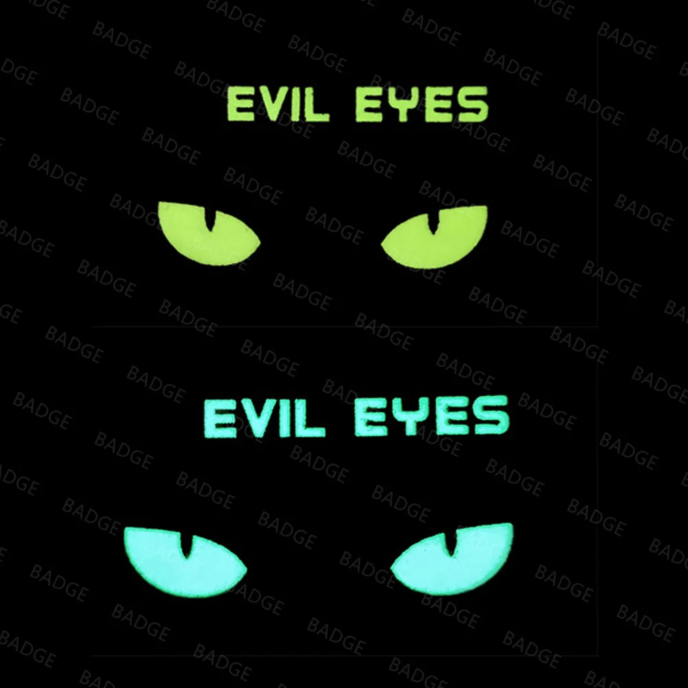 Parche táctico ojos gato diablo brillo oscuridad gancho combate Ranger - imagen 4