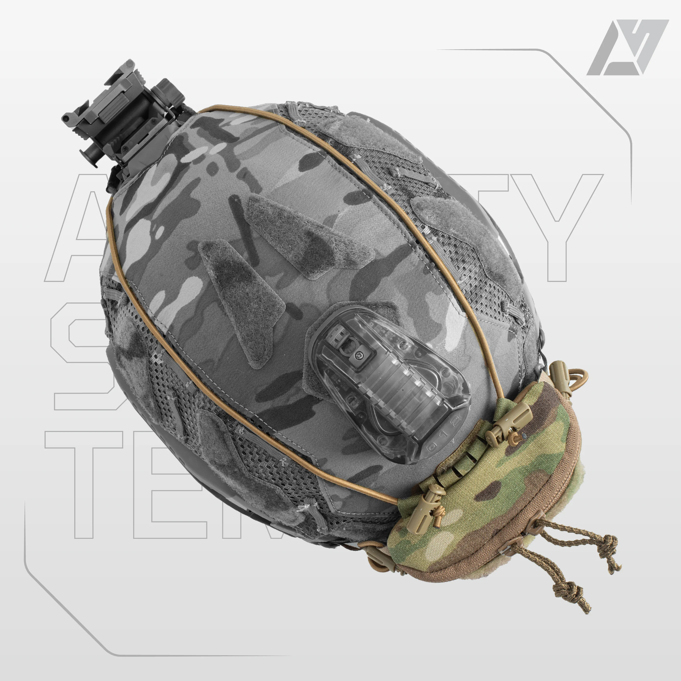 AS Smart System SHAW BRAIN Bolsa Casco Bolsa de almacenamiento trasera Importado Tiger Spot 500D - imagen 3