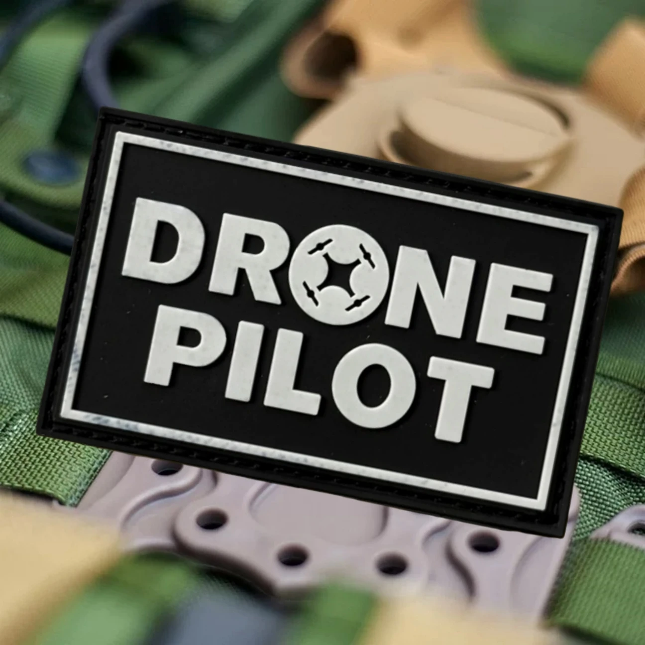 Parches de gancho y bucle de PVC DRONE PILOT para ropa, insignia de moral táctica, pegatina decorativa para mochila del ejército militar - imagen 5