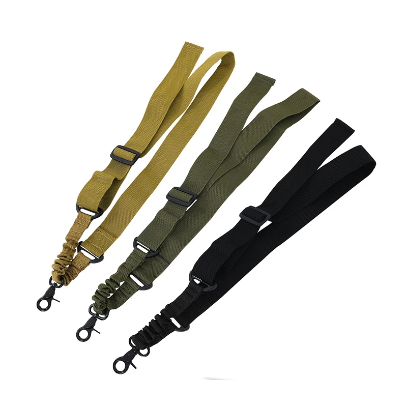 Eslinga de nailon de un solo punto, cinturones elásticos tácticos ajustables con hebilla redonda de aleación de Zinc adecuada para deportes al aire libre, 1 ud. - imagen 4