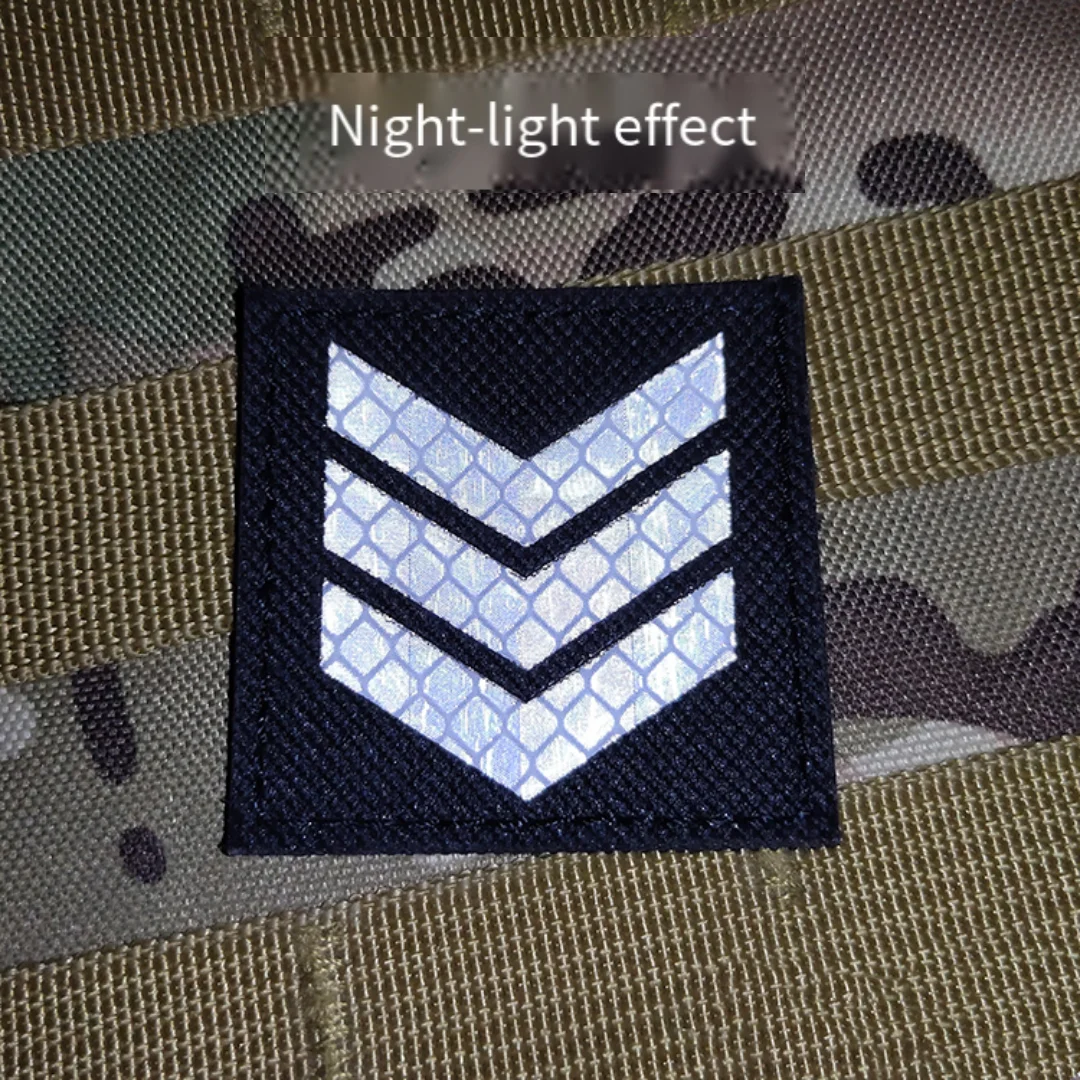 Parche reflectante del insignia de identificación del brazalete de advertencia de tela IR - imagen 2