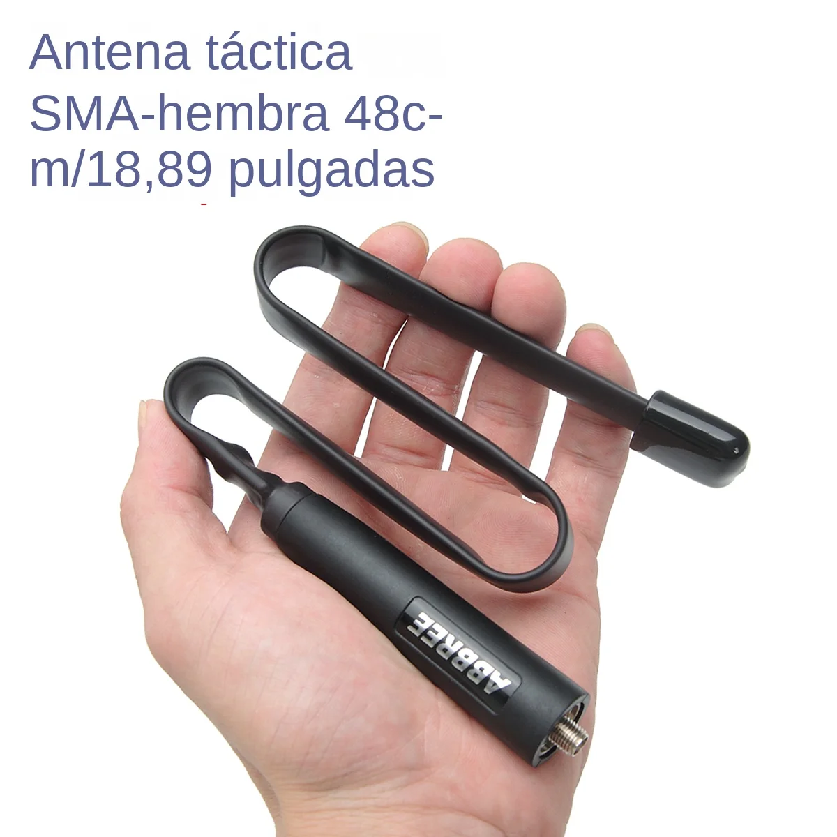 Abbree Walkie Talkie CS antena plegable táctica SMA-hembra VHF UHF banda Dual para Baofeng UV-5R BF-888S UV-13 PRO UV-17 - imagen 4