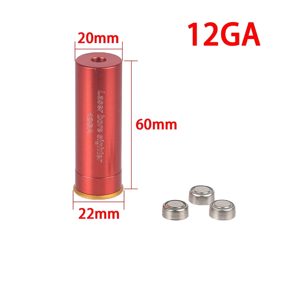 Mira láser táctica roja y verde 7,62.308win.177 22LR 12GA 9MM.38spl.45ACP.223Rem Rifle pistola calibre accesorio de caza - imagen 5