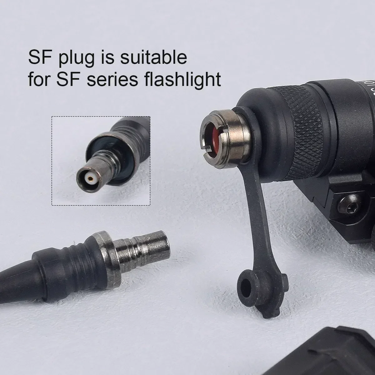 Botón de interruptor de presión de doble función remoto táctico para luz de arma Airsoft M300C M600 M951 M952 luz de arma de Rifle - imagen 5