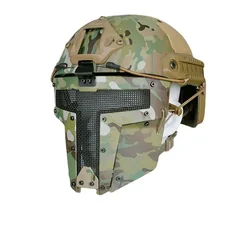 Máscara táctica de media cara, malla de acero bajo en carbono, protección Airsoft, caza CS, juego de guerra, deportes al aire libre, accesorios de Paintball