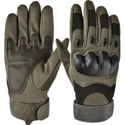 Guantes tácticos dedo completo antideslizantes para moto