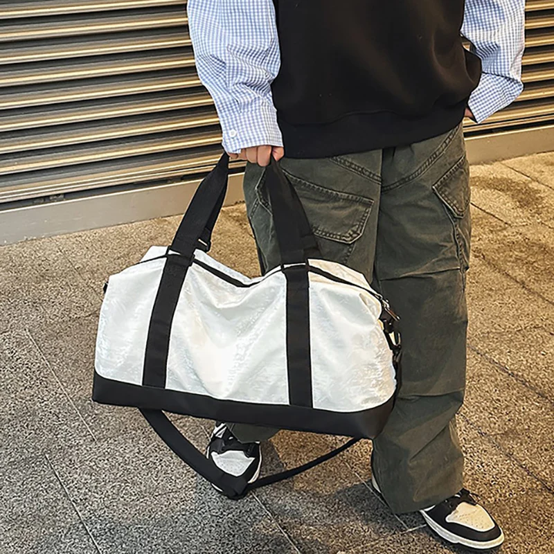 Bolsa de mano deportiva para Fitness, bolsas de Yoga para gimnasio húmedo y seco, bolso de almacenamiento de equipaje de viaje, senderismo al aire libre, Camping, paquete de transporte, mochila escolar estampada - imagen 2