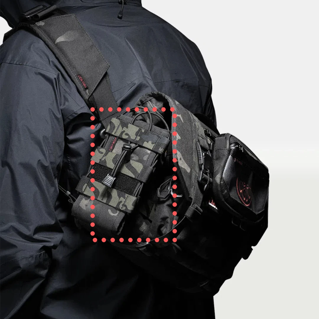 Paquete de botella de agua táctica Molle, paquete XPAC Sub, cubierta de hervidor extendida para exteriores - imagen 5