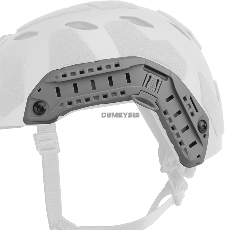 Juego de rieles de guía lateral para casco táctico, riel de guía de corte alto rápido, adaptador de montaje, accesorios para casco deportivo de caza - imagen 2