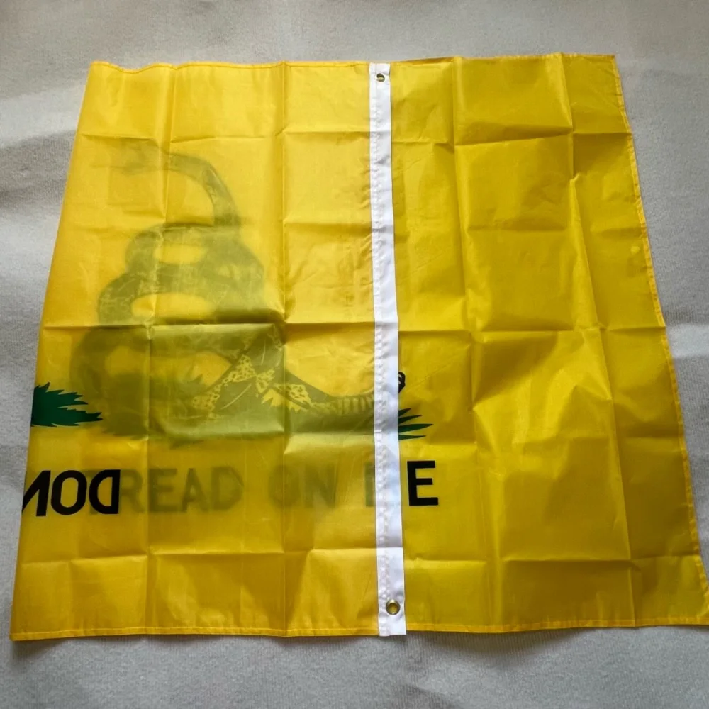 Bandera Gadsden "Don't Tread on Me", 90x150cm, banderas para fiesta de té "liberty or death", pancarta colgante de poliéster con serpiente sonajero - imagen 3