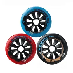 Ruedas de zapatos de patinaje de velocidad, ruedas de 90/100/110MM, 85A, tamaño grande, accesorios de rueda de carreras profesionales para adultos, resistentes al desgaste AMB296