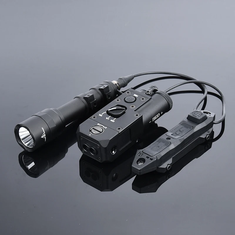 Linterna de Metal Surefir M300C M600U CQBL 1 con interruptor de doble función táctico Airsoft LED arma de caza láser - imagen 4