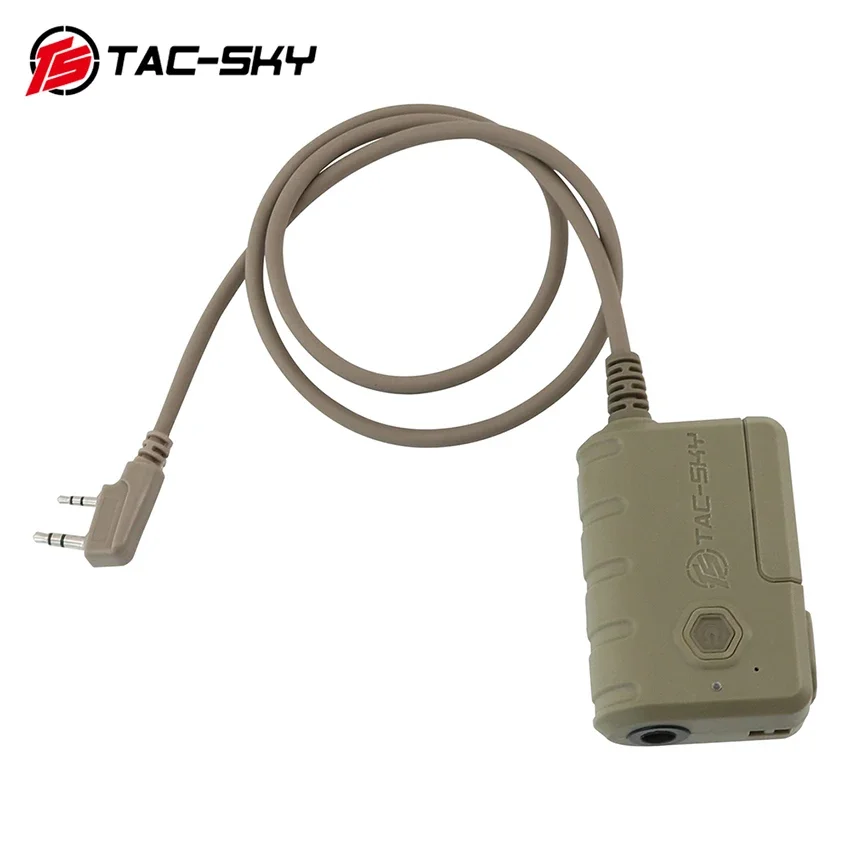 TAC-SKY táctico COMTA SORDN adaptador de auriculares de tiro adaptador Bluetooth Ptt caza táctico Ptt para Baofeng Walkie Talkie - imagen 5