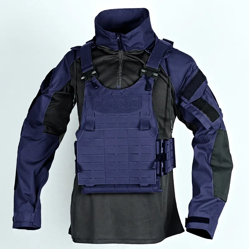 Camisas al aire libre, camiseta de combate de camuflaje con capucha, camisa táctica de trabajo para hombre, ropa de caza para acampar, Paintball, resistente al desgaste - imagen 5