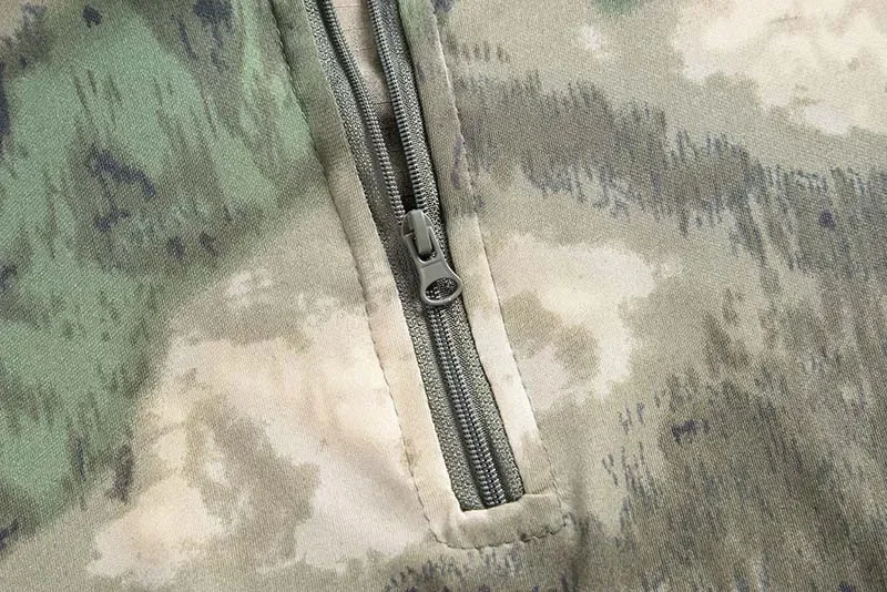 Camisa táctica de uniforme de camuflaje para hombre, camiseta de combate de secado rápido de manga corta, camiseta del ejército militar, camisas para caza y senderismo al aire libre - imagen 4