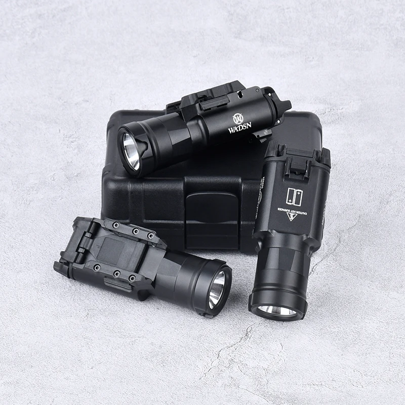 Táctica X300 linterna de Metal para X300UH-A, lámpara de pistola colgante para caza, casco blanqueado, luz compatible con riel de 20MM, accesorios de explorador Airsoft - imagen 5