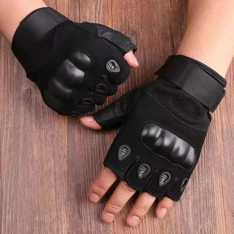 Guantes protectores universales de medio dedo, guantes transpirables y duraderos para entrenamiento, fitness, ciclismo antideslizante, al aire libre