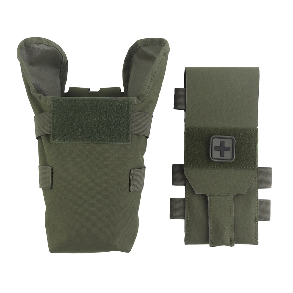 Bolsa táctica para traumatismos MOLLE Vertical de liberación rápida para exteriores, caza, Camping, supervivencia, herramientas médicas de emergencia, bolsa IFAK de almacenamiento - imagen 5