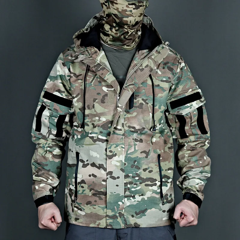 Chaqueta táctica impermeable para exteriores, cortavientos de camuflaje de las fuerzas especiales, ventilador de Stormtrooper, novedad - imagen 5