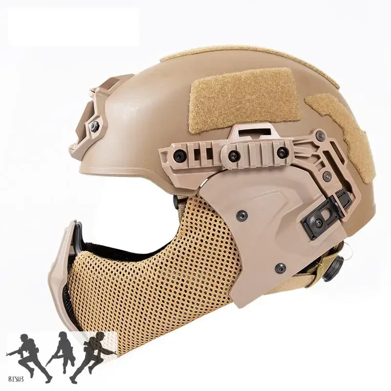 Casco FMA EX Todo Terreno Mandible Media Mascarilla CS Ear Face Protect Mascarilla protectora integrada - imagen 5