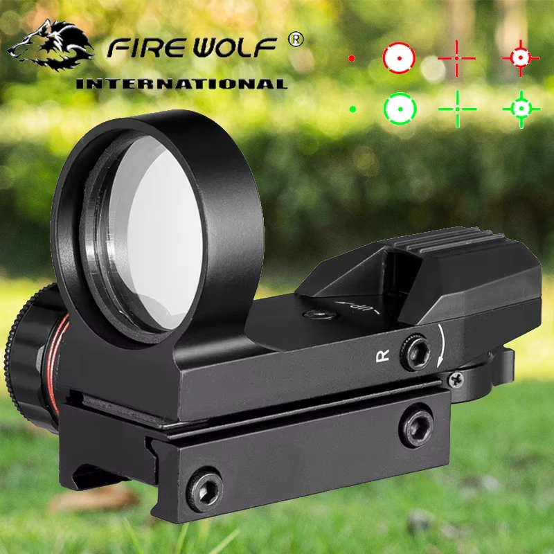 2025 Pistola de aire punto rojo caza táctica holográfica 4 retícula 22mm carril Geen punto rojo reflejo mira Airsoft caza - imagen 3