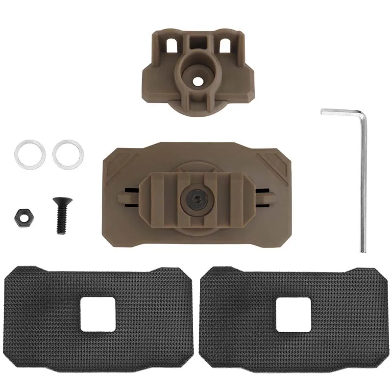 Deportes al aire libre dos modos fijos casco Universal luz táctica dispositivo de visión nocturna adaptador giratorio