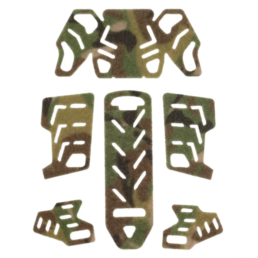 VULPO-pegatinas mágicas tácticas para casco, parches para casco, sujetador de bucle de gancho, accesorios adhesivos para casco, 6 unids/set