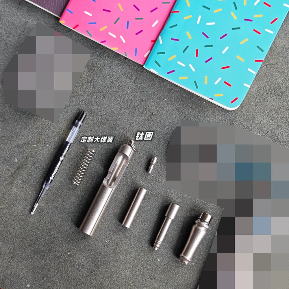 Perno mecánico de aleación de titanio para exteriores, pluma Manual EDC - imagen 4