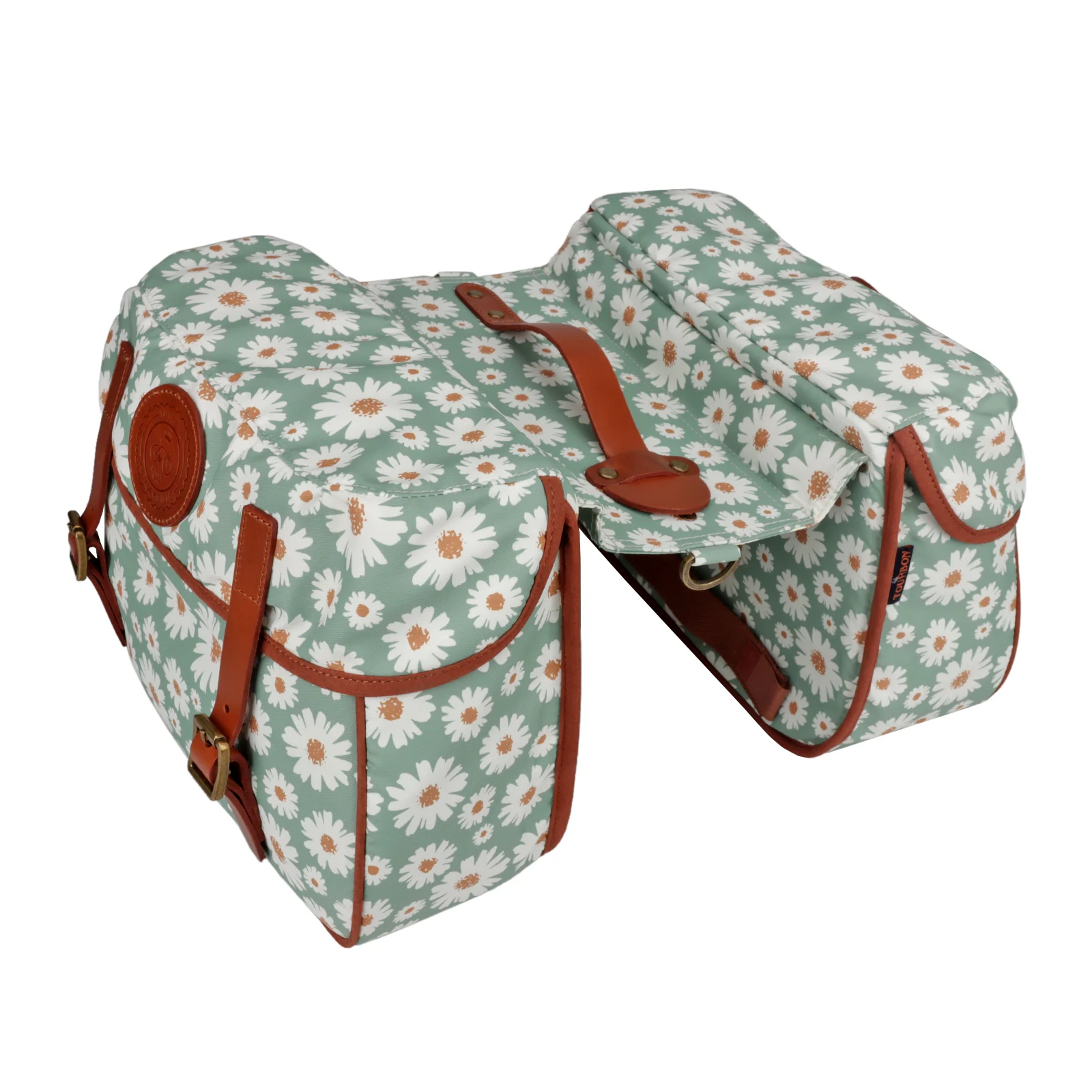 Tourbon-Bolsa de almacenamiento para asiento trasero de bicicleta, portaequipajes de lona encerada, Estilo Vintage, accesorios para ciclismo - imagen 5