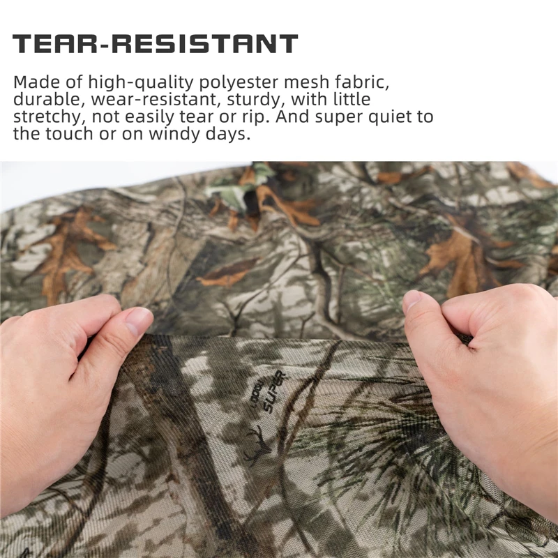 59" W Camouflage Net Mesh Fabric Cloth Sun Shelter Home Garden Party Decoration Outdoor Hunting Camping Tent Tourist Sun shade - imagen 5