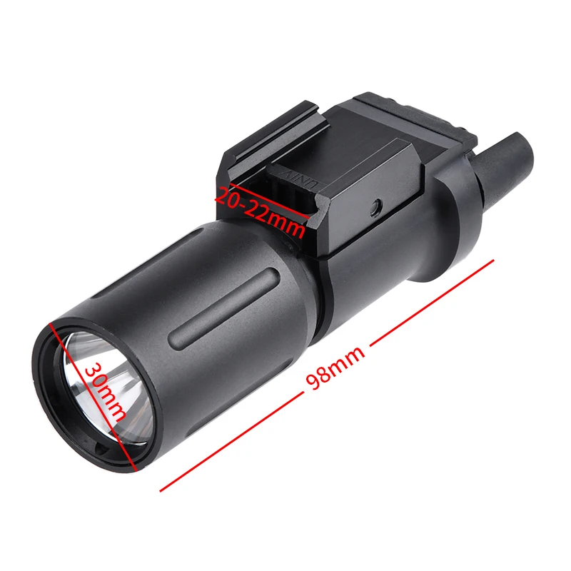 Luz táctica para Airsoft PLH-V2 PLHV2 PL350 para caza, luz de arma, 1000 lúmenes, alta potencia, luz de pistola LED, proyector de reconocimiento, compatible con riel de 20 mm - imagen 4