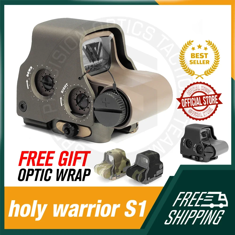 Nuevo S1 EXPS3 Red Dot Sight Holy Warrior NV Fucntion 558 alcance de caza con logotipo Original AR15 accesorios Picatinny Softair