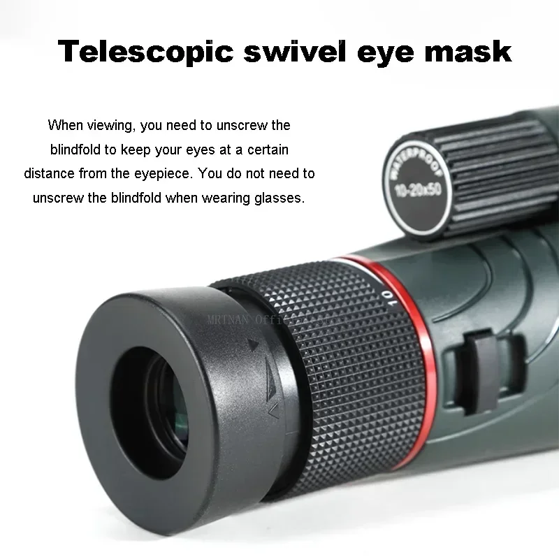 Telescopio monocular HD trípode clip móvil caza observación aves - imagen 3