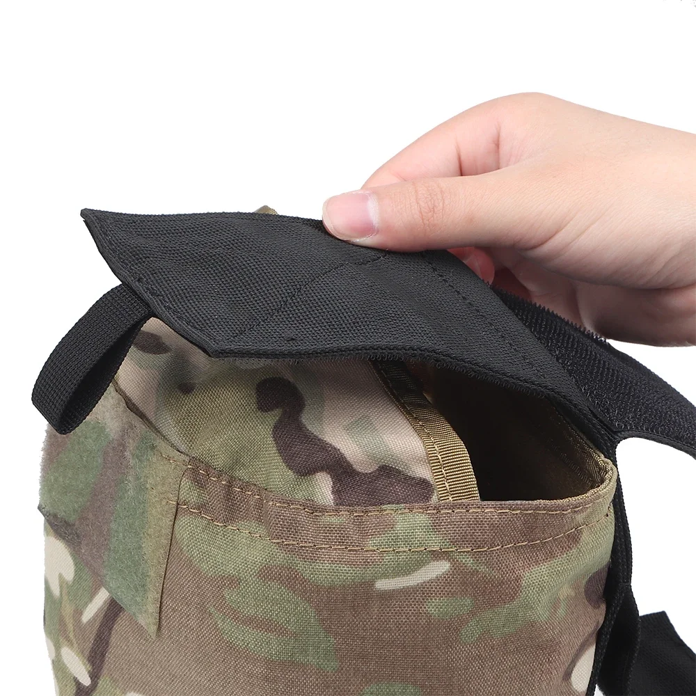 Bolsa táctica de caza Molle, bolsa de cintura plegable de gran capacidad, bolsa de basura para recuperación de revistas, accesorio de Paintball Airsoft - imagen 5