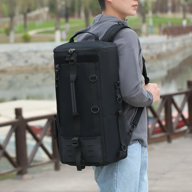 Mochila táctica de escalada de gran capacidad para senderismo, Camping, pesca, bolso de viaje al aire libre, bolso de hombro para viaje corto - imagen 4