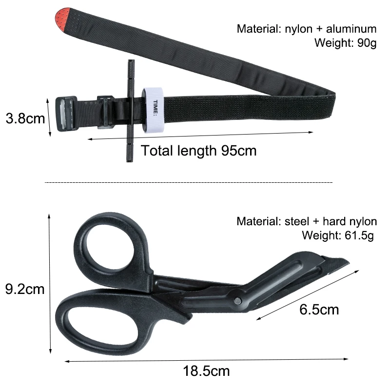 Primeros auxilios tácticos, nuevo torniquete de varilla de aluminio y Metal, hemostasia de supervivencia, actualización de segunda generación, uso repetido, fortalecedor - imagen 5