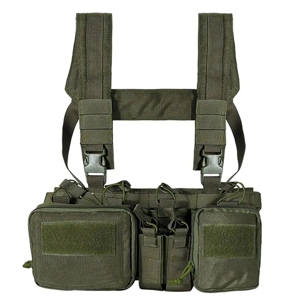 CS Match Wargame TCM Chest Rig Airsoft chaleco táctico paquete de engranajes revista bolsa funda sistema Molle cintura hombres chaleco de nailon - imagen 2