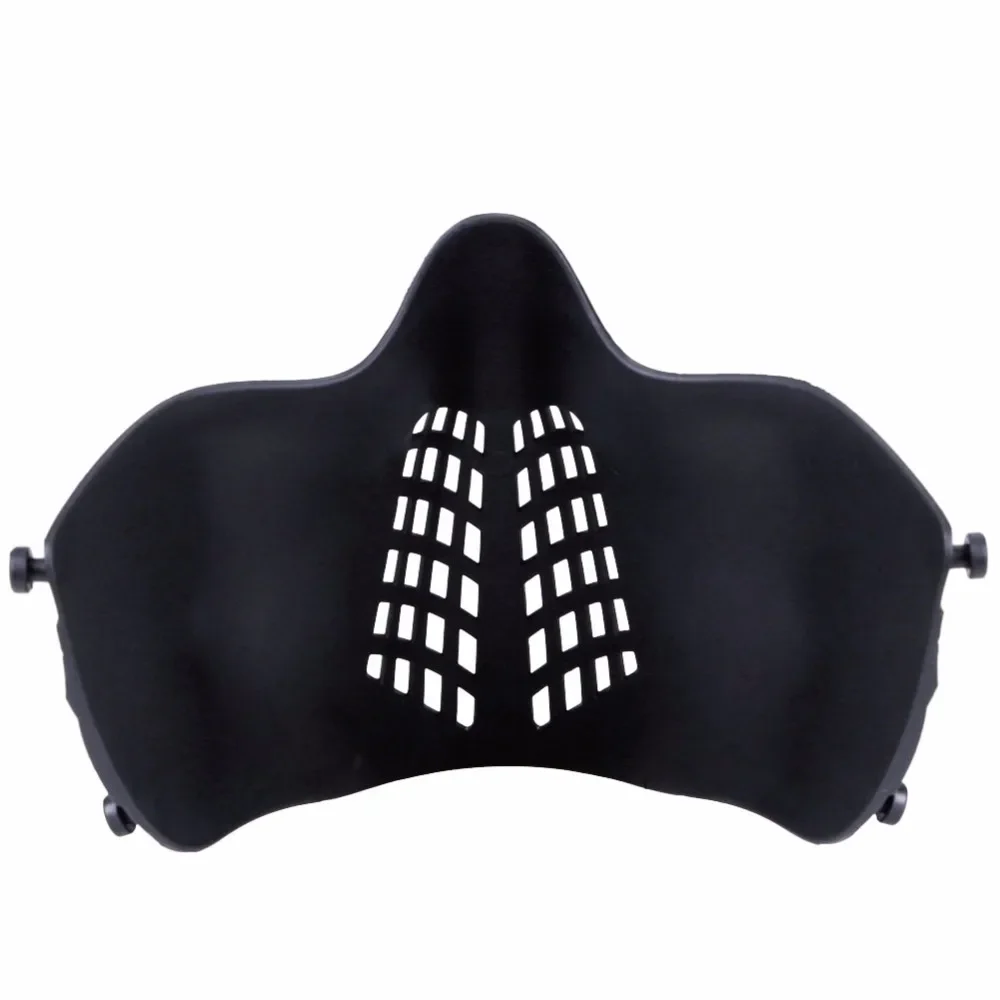 Máscara táctica de Paintball, protectores faciales de malla Airsoft para caza, tiro, CS, Piloto Militar, cascos protectores - imagen 4