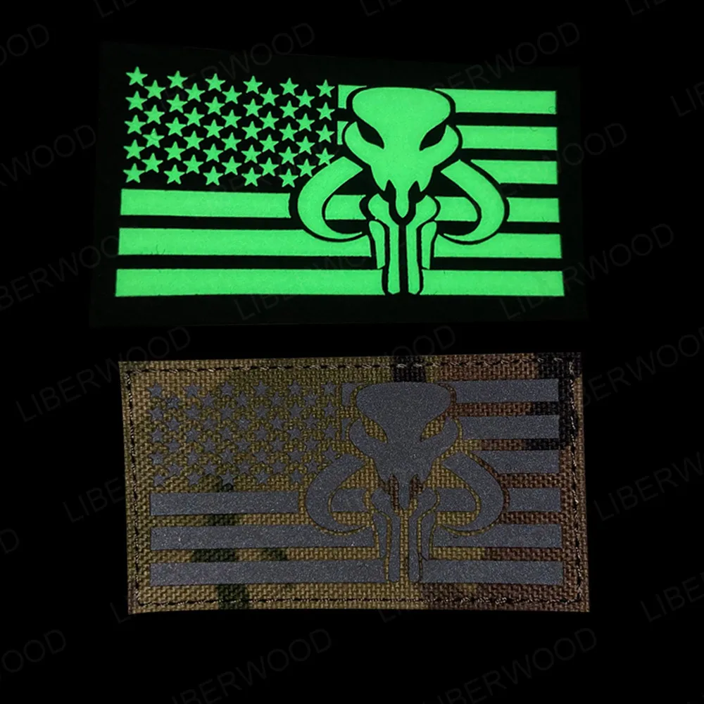 Insignia del parche del desierto del francotirador del cráneo del ejército militar - imagen 3