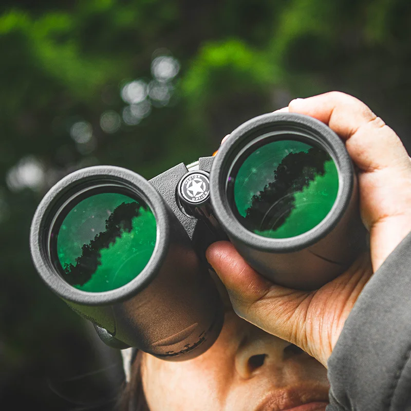 Binoculares Forester 10X42 HD, telescopio de prisma de techo Bak-4 resistente al agua para observación de aves, caza, Camping, viajes - imagen 4