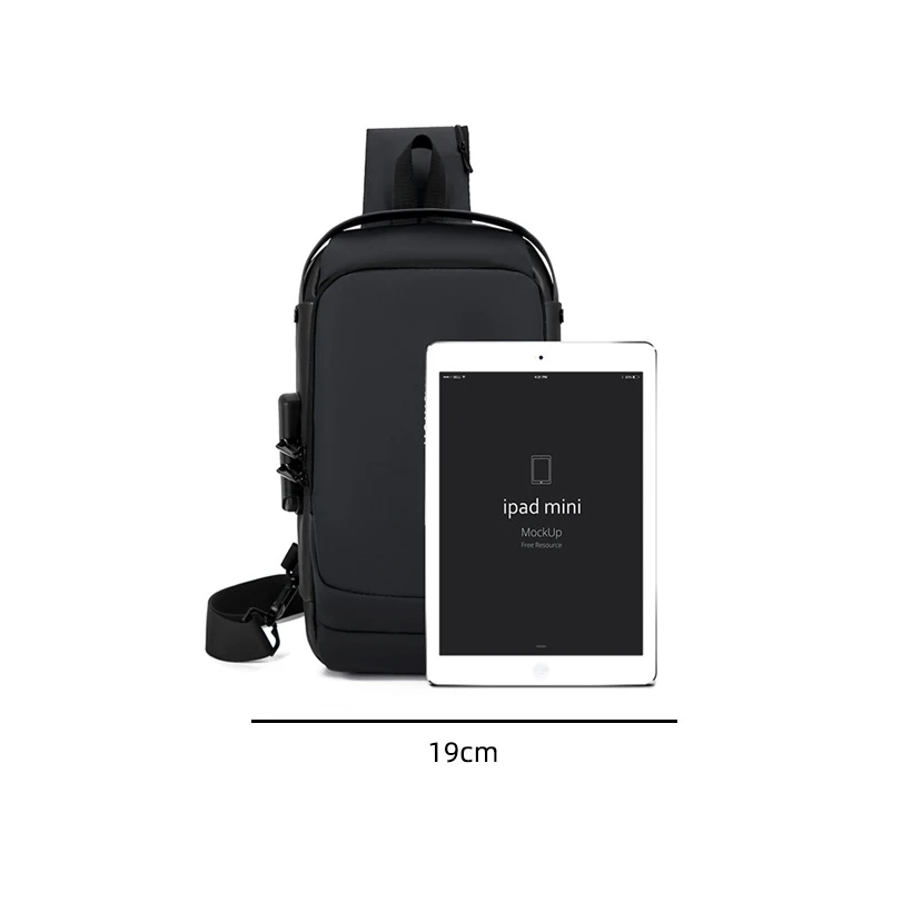 Lawaia-Bolso con cerradura para hombre, bandolera con cierre de combinación, a prueba de olores, accesorios Casuales - imagen 4