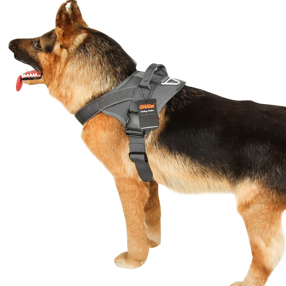 Chaleco táctico para perros, arnés de entrenamiento para mascotas, chalecos para perros para trabajo al aire libre/correr, arnés ajustable con asa - imagen 5