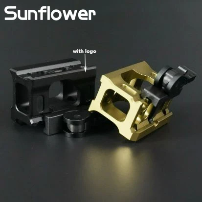 Soporte de alcance táctico Airsoft, versión que aumenta la altura, seguridad para caza, mira de punto rojo, Base de Metal para accesorios de armas de riel de 20MM - imagen 2