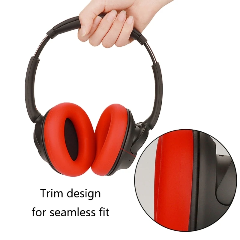 Almohadillas silicona para auriculares WH-CH720N, almohadilla para oreja espuma viscoelástica, funda para diadema, - imagen 2