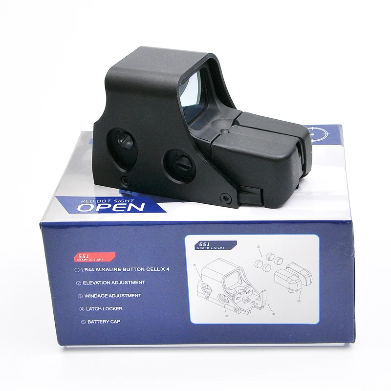 Mira holográfica 551, mira réflex de punto rojo y verde - imagen 4