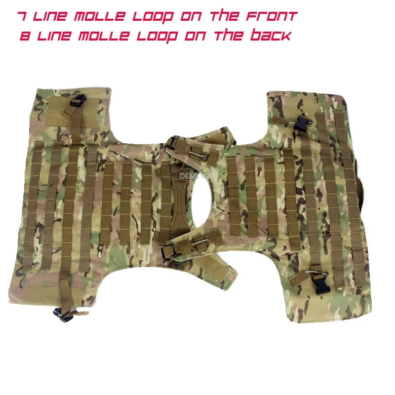 Chaleco táctico militar de asalto Airsoft, portador de placa Multicam Molle Mag, equipo de pecho de munición, arnés de armadura corporal de Paintball - imagen 5