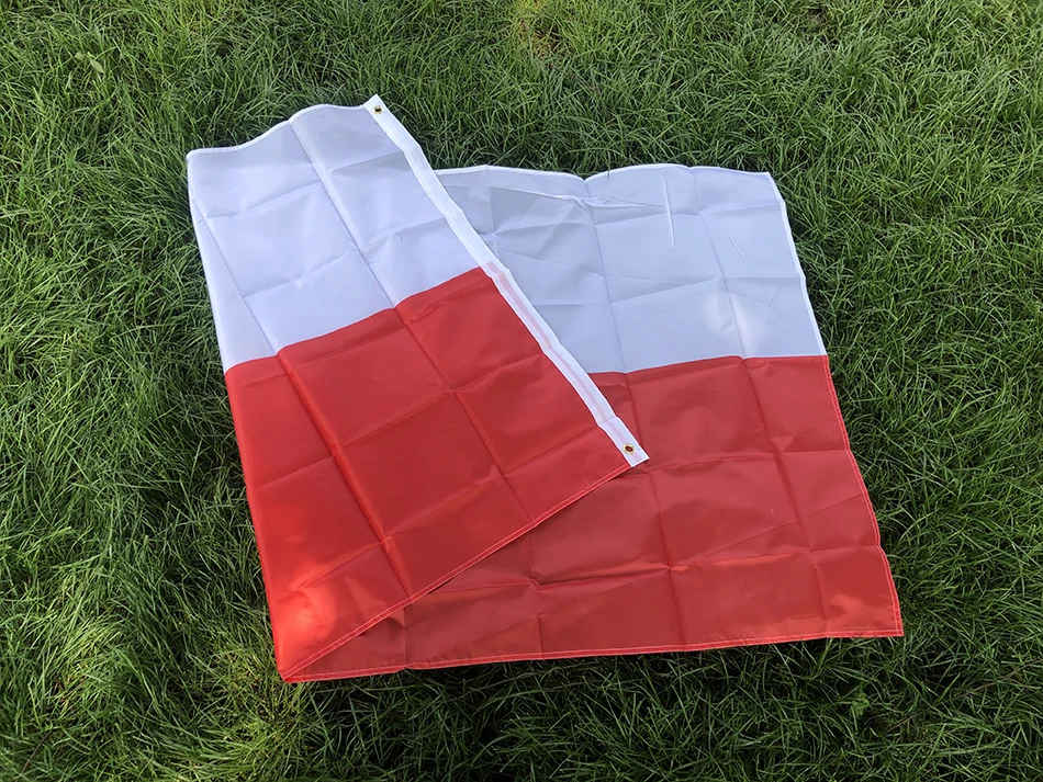 BANDERA DE SKY, envío gratis, bandera de Polonia, 90x150cm, poliéster colgante, Thuringia pl, Polonia, bandera de pulido para decoración - imagen 5
