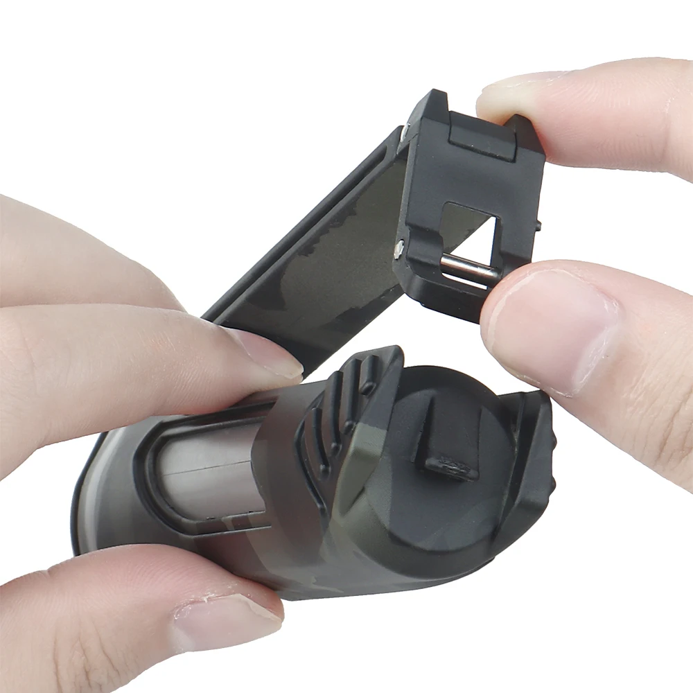 Caja de almacenamiento de batería táctica Compatible con 18650 CR123 AA/AAA, resistente al agua, herramientas de Paintball de caza, accesorios, bolsa de soporte - imagen 3