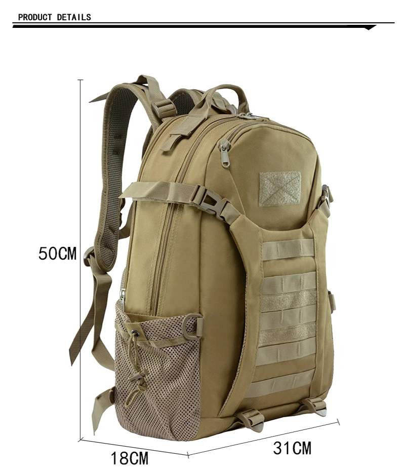 Montañismo al aire libre impermeable senderismo Camping viaje 600D mochila táctica militar Molle bolsa de asalto - imagen 2